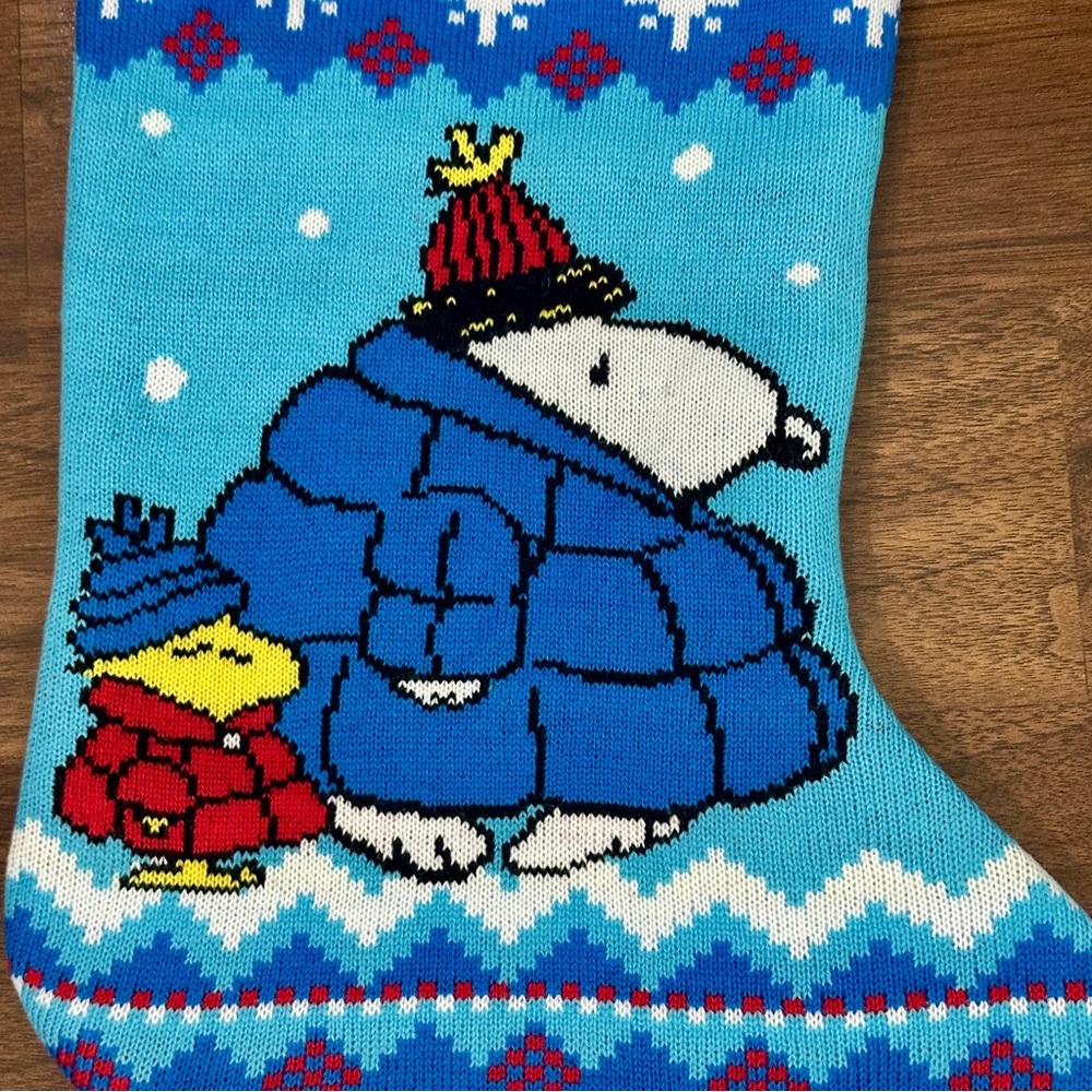 NWT Peanuts Snoopy and Woodstock Holiday Stocking - Picture 3 of 5